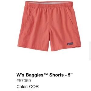 Patagonia Bright Coral Shorts